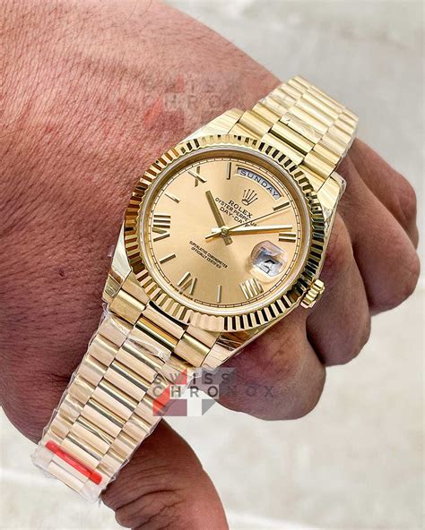 rolex gold day date 40 price|rolex day date 40 price.